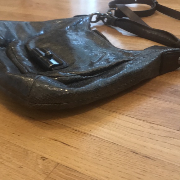 Coach embossed python snake skin shoulder bag. - Picture 13 of 13